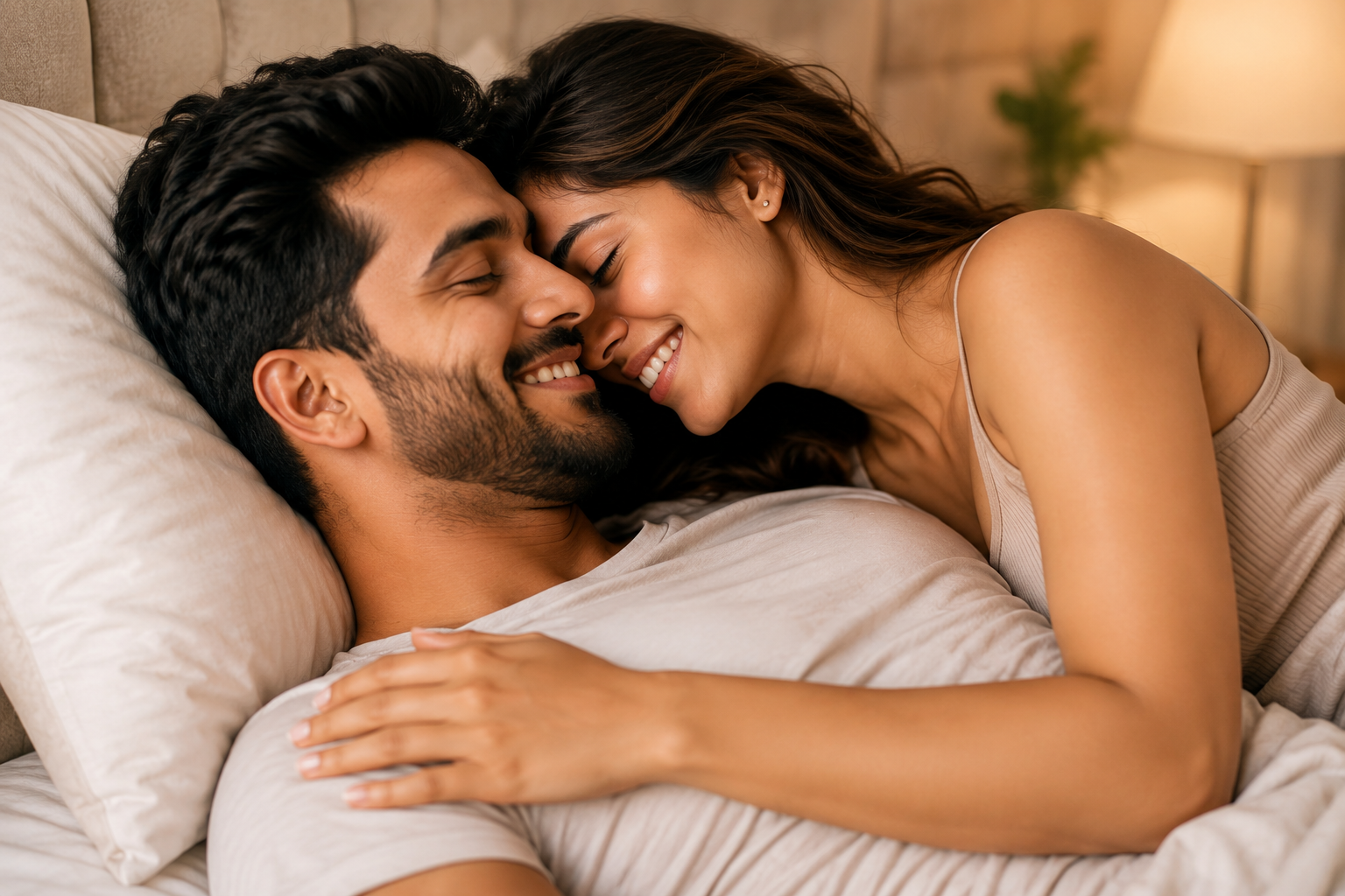Happy intimate couple — Viryaman customers